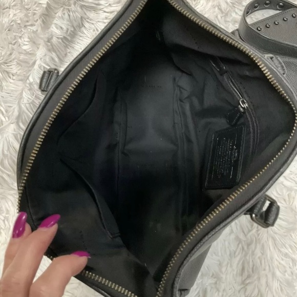 Coach Central Satchel with Lacquer Rivets 36306 and matching wallet - Picture 7 of 11